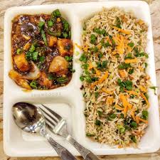 Chilli Mushroom With Fried Rice