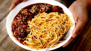 Veg Manchurian With Noodles
