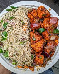 Chilli Paneer With Noodles